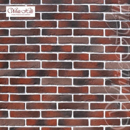 Картинка товара Плитка Бергамо брик  (темно-коричневый) White Hills цемент 225*49мм